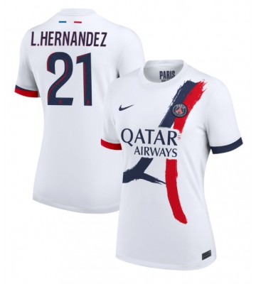 Paris Saint-Germain Lucas Hernandez #21 Udebanetrøje Dame 2024-25 Kort ærmer